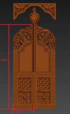 Gates (Royal doors with ornate patterns and angels, CV_0105) 3D models for cnc