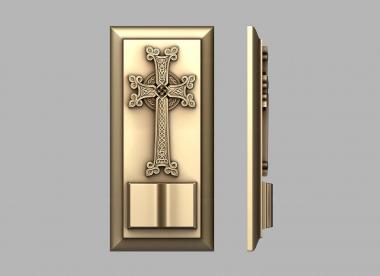 Crosses (Cross on the plate, KRS_0252) 3D models for cnc