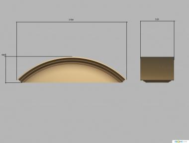 Different (Arch without decorations, NS_0247) 3D models for cnc