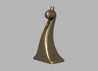 Legs (Furniture leg with decor at the bottom, NJ_0844) 3D models for cnc
