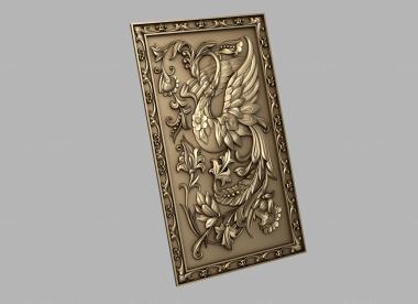 Art pano (Vertical panel with the Firebird, PH_0348) 3D models for cnc