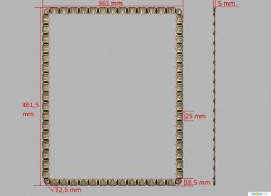 Mirrors and frames (, RM_0972) 3D models for cnc