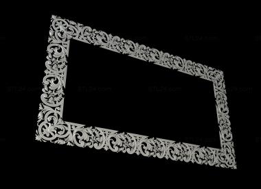 Mirrors and frames (Ceiling frame, RM_1021) 3D models for cnc