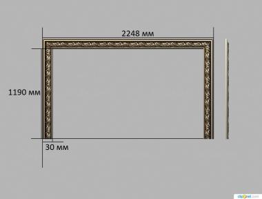 Floor frames (, RN_0079) 3D models for cnc