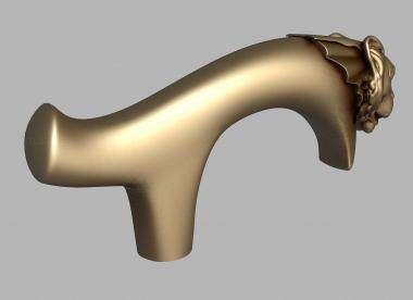 Handle (Cane handle, RKT_0023) 3D models for cnc