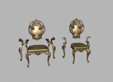 Chair (, STUL_0130) 3D models for cnc