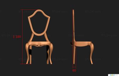 Chair (Carved chair, STUL_0139) 3D models for cnc