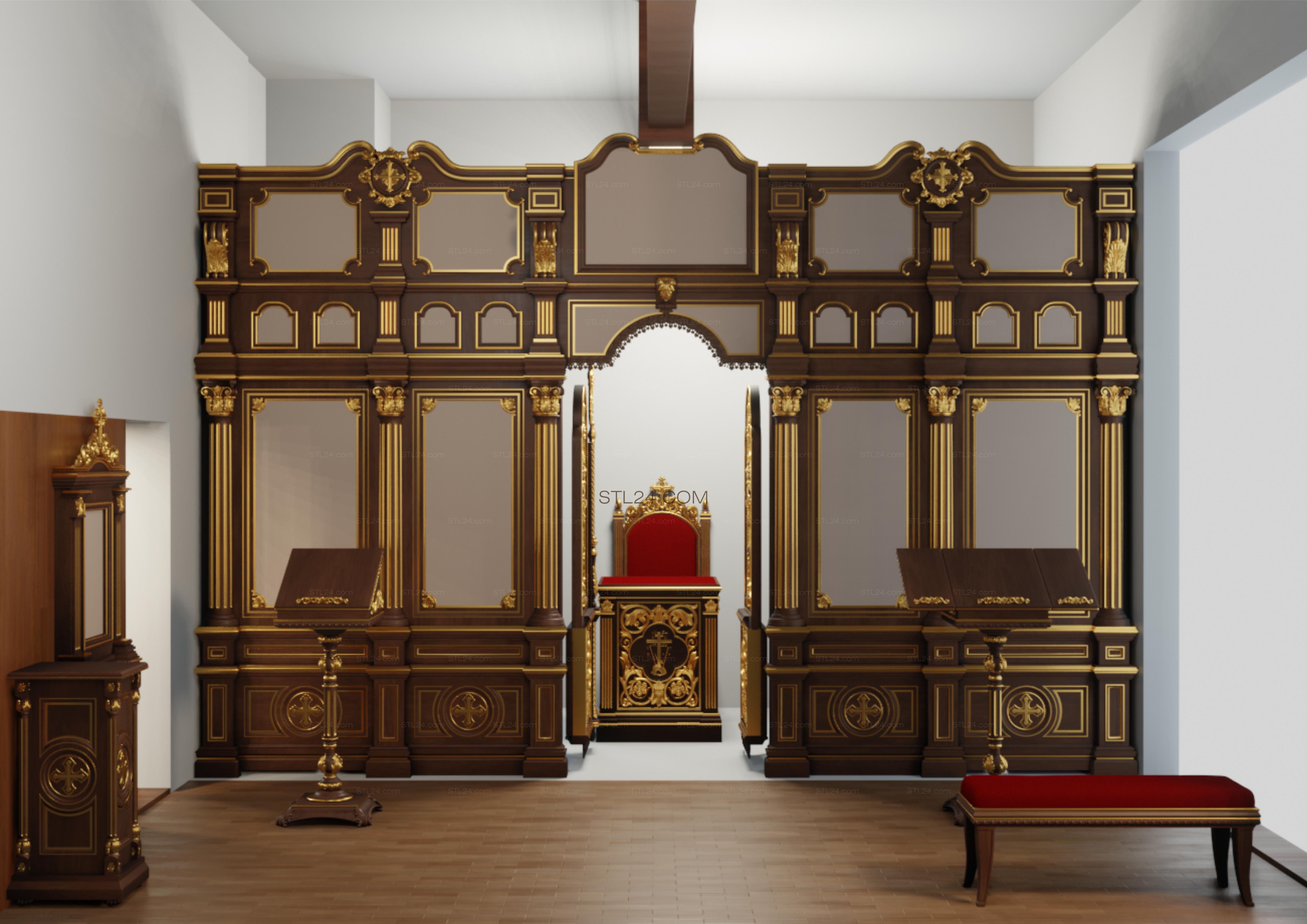 Iconostases - ICONOSTASIS_0006 - | 3D model 3DSMAX / OBJ / STL. 3D stl ...