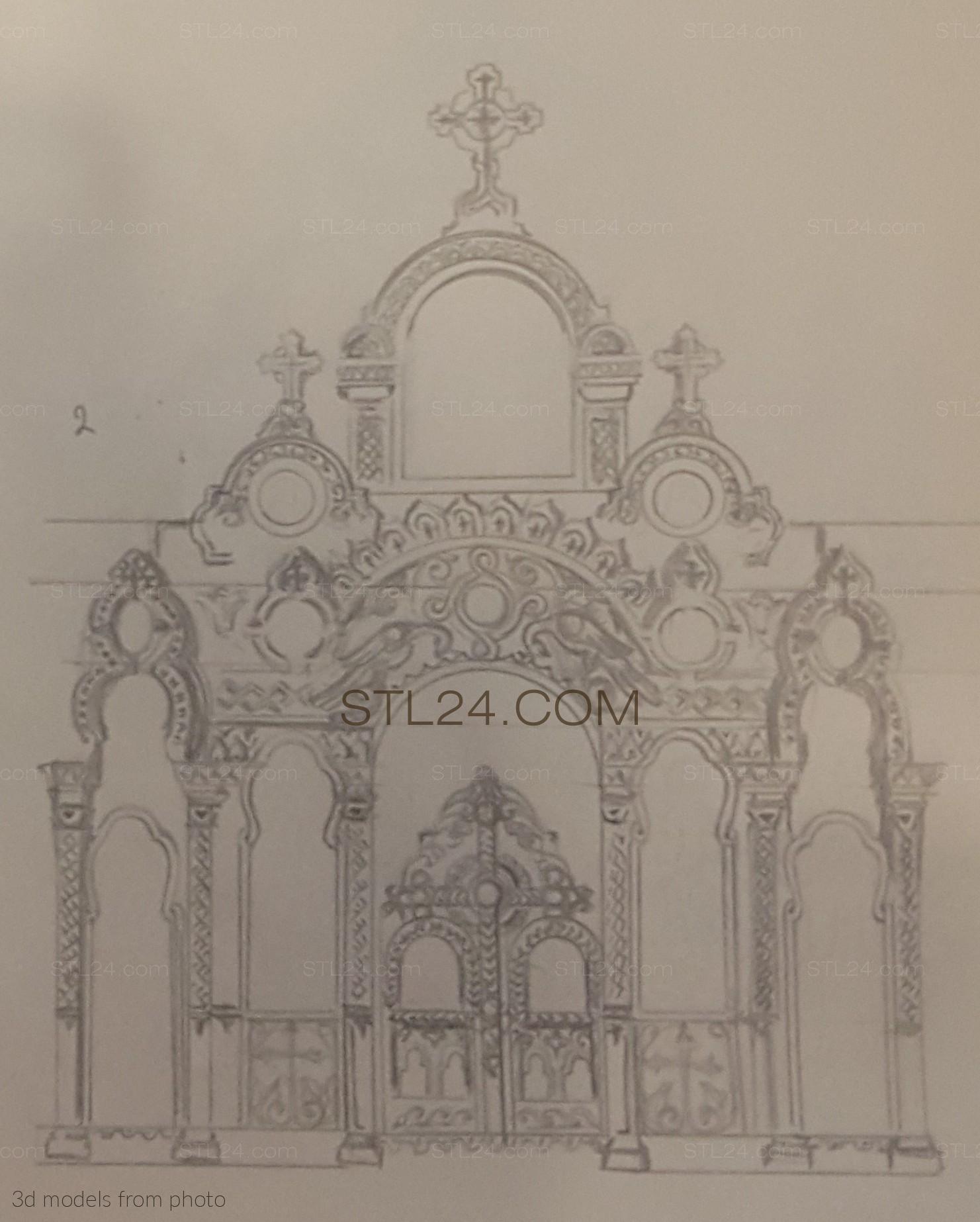 Iconostases - ICONOSTASIS_0074 - | 3D model 3DSMAX / OBJ / STL. 3D stl ...
