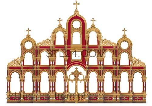 Iconostases - ICONOSTASIS_0227 - | 3D model 3DSMAX / OBJ / STL. 3D stl ...