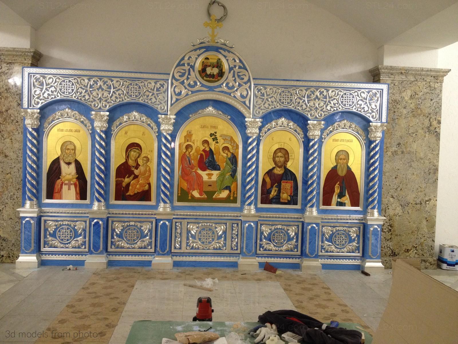 Iconostases - ICONOSTASIS_0237 - | 3D model 3DSMAX / OBJ / STL. 3D stl ...
