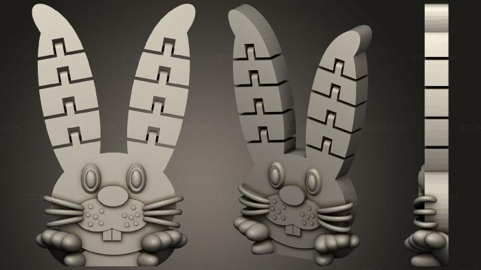 2D (Floppy Bunny Solid Whiskers, 2D_0061) 3D models for cnc