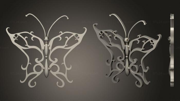 2D (Steam Punk Butterfly 2.0, 2D_0187) 3D models for cnc