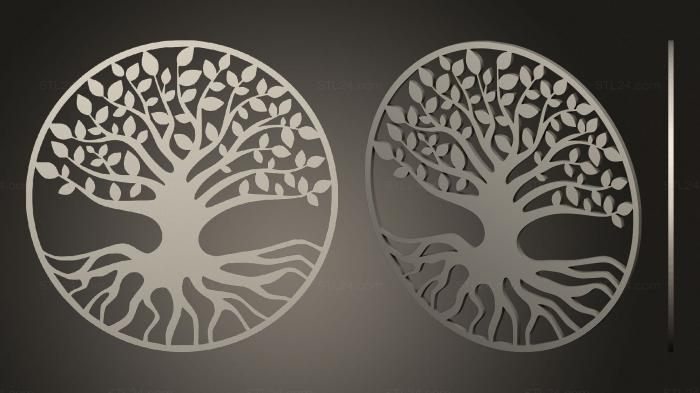 2D (Arbol de la vida Tree of Life, 2D_0231) 3D models for cnc