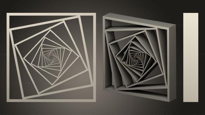 2D (Box Optical Illusion, 2D_0249) 3D models for cnc