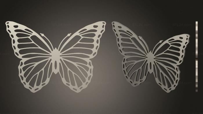 2D (Butterfly 03 (repaired), 2D_0257) 3D models for cnc