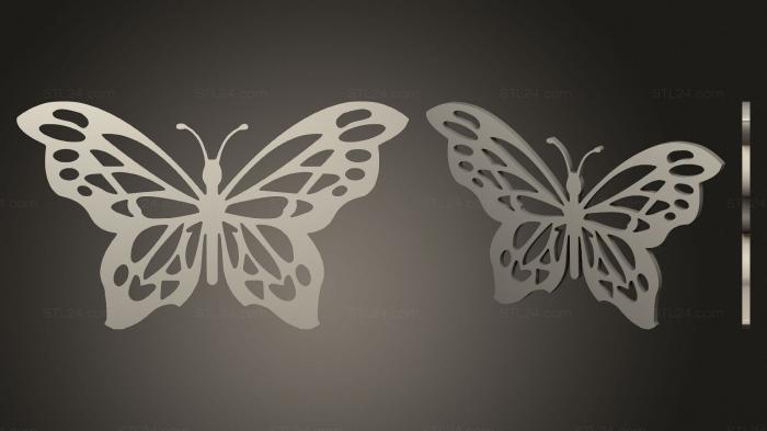 2D (Butterfly 04 (repaired), 2D_0258) 3D models for cnc