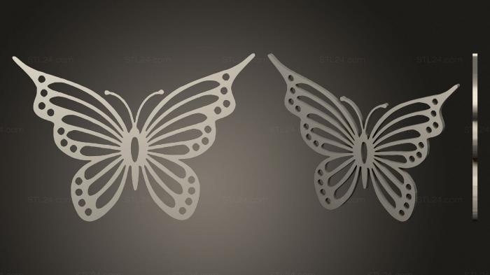 2D (Butterfly 05 (repaired), 2D_0259) 3D models for cnc