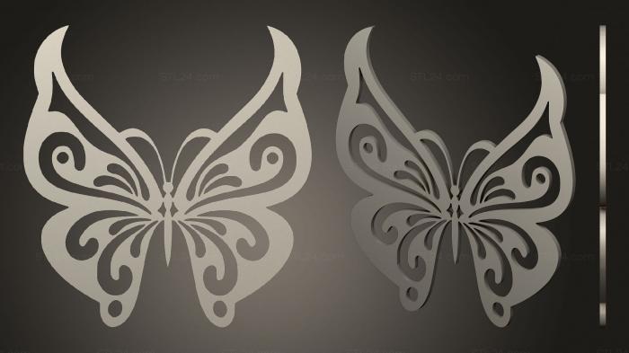 2D (Butterfly 08 (repaired), 2D_0260) 3D models for cnc