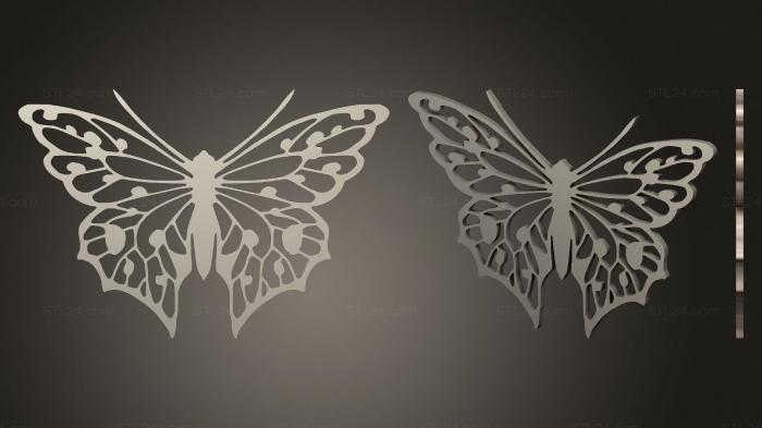 2D (Butterfly 12 (repaired), 2D_0262) 3D models for cnc