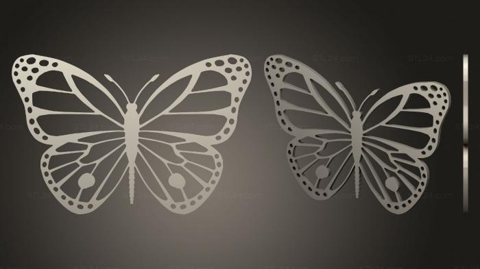 2D (Butterfly 16 (repaired), 2D_0264) 3D models for cnc