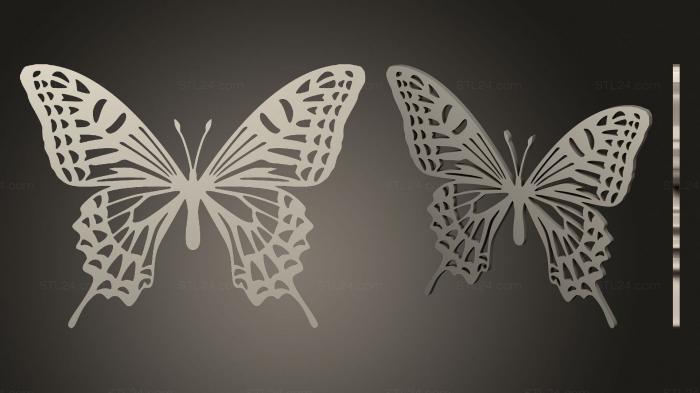 2D (Butterfly 17 (repaired), 2D_0265) 3D models for cnc