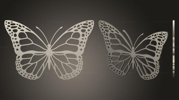 2D (Butterfly 18 (repaired), 2D_0266) 3D models for cnc