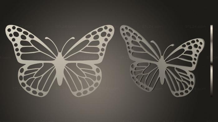 2D (Butterfly 18b (repaired), 2D_0267) 3D models for cnc