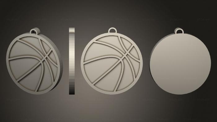 2D (Basket ball, 2D_0294) 3D models for cnc