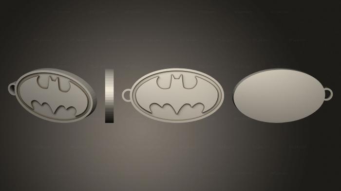 2D (Batman logo, 2D_0296) 3D models for cnc