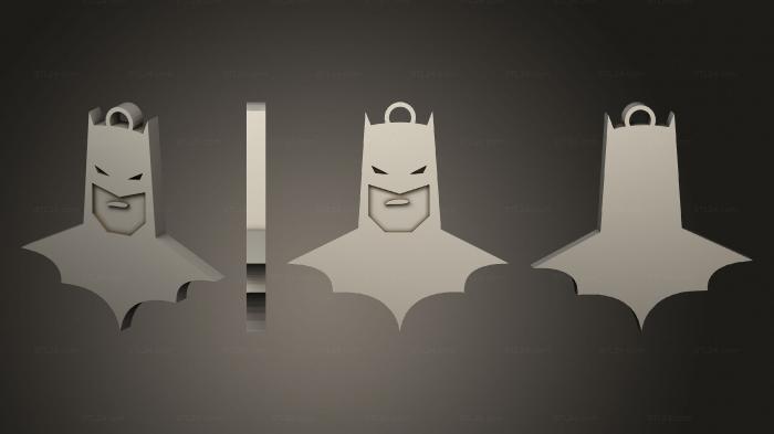 2D (Batman, 2D_0297) 3D models for cnc