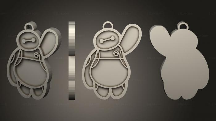 2D (Baymax, 2D_0298) 3D models for cnc