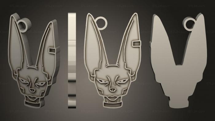 2D (Beerus, 2D_0300) 3D models for cnc