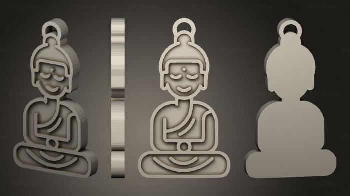 2D (Buddha 1, 2D_0319) 3D models for cnc