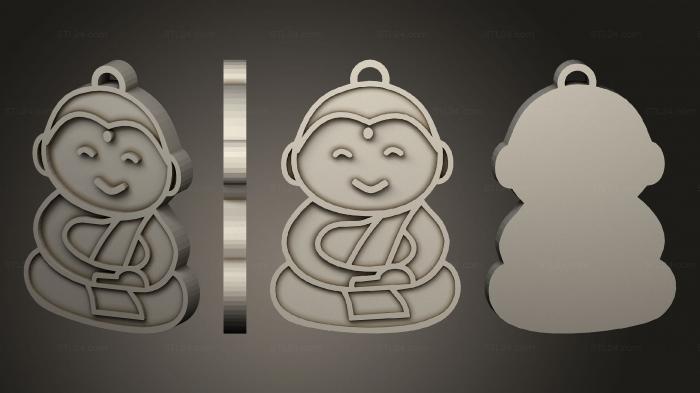 2D (Buddha 4, 2D_0322) 3D models for cnc