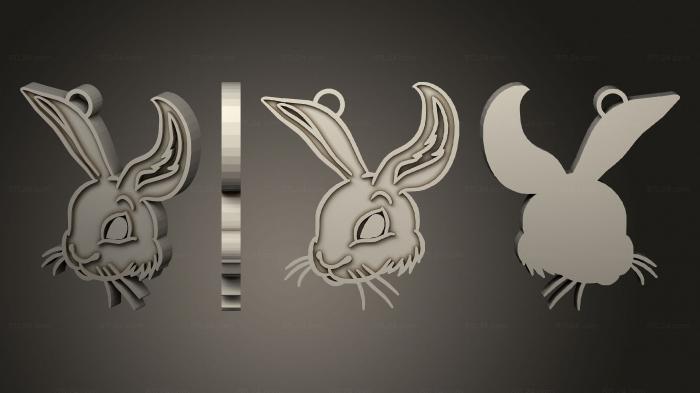2D (Bunny, 2D_0330) 3D models for cnc