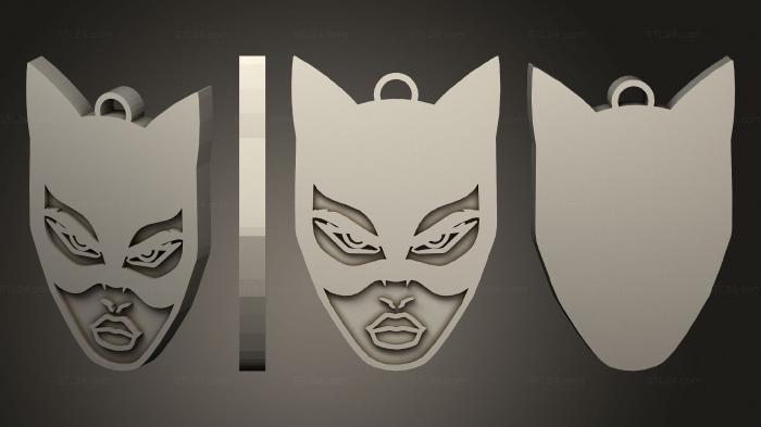 2D (Catwoman logo, 2D_0354) 3D models for cnc