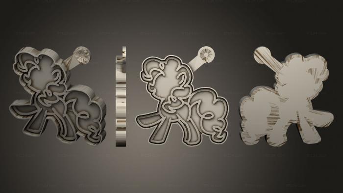 2D (Cookie Cutter Pony Cookie Cutter, 2D_0464) 3D models for cnc