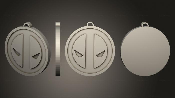 2D (Deadpool Logo, 2D_0507) 3D models for cnc