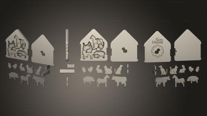 2D (Farm House for Kids, 2D_0537) 3D models for cnc
