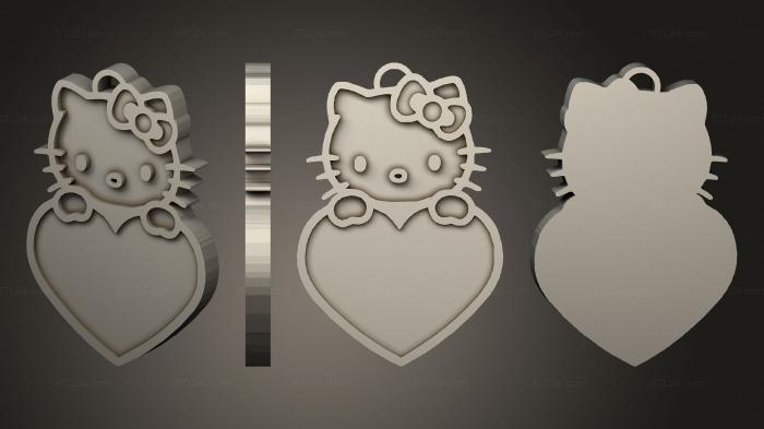 2D (Hello kitty love, 2D_0586) 3D models for cnc
