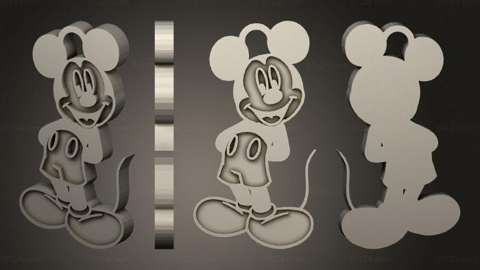2D (Mickey grand 2, 2D_0675) 3D models for cnc