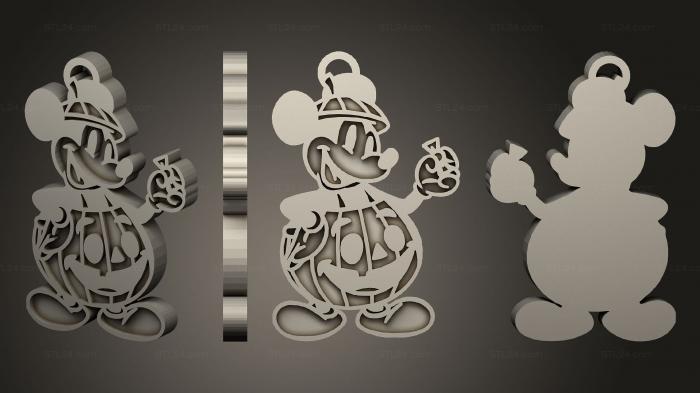 2D (Mickey Halloween 1, 2D_0676) 3D models for cnc