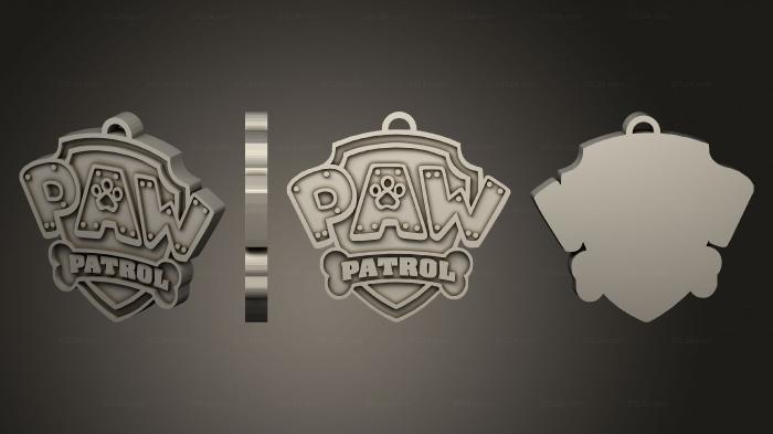 2D (Paw Patrol Logo, 2D_0762) 3D models for cnc