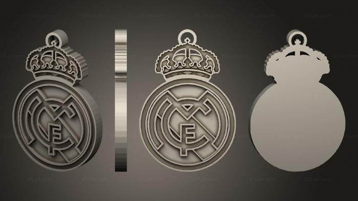 2D (Real Madrid, 2D_0818) 3D models for cnc