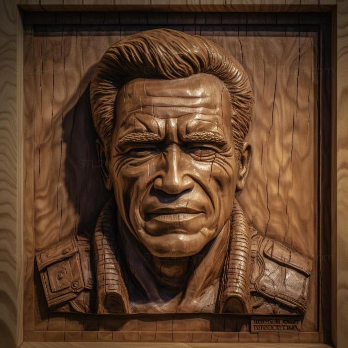 Знаменитости (Arnold Schwarzenegger 2, 3DFMS_6317) 3D модель для ЧПУ станка