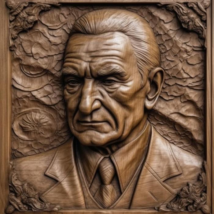 Знаменитости (Mustafa Kemal Ataturk 2, 3DFMS_6373) 3D модель для ЧПУ станка