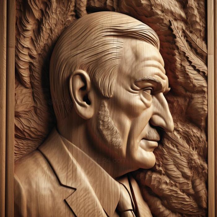 Знаменитости (Mustafa Kemal Ataturk 3, 3DFMS_6374) 3D модель для ЧПУ станка