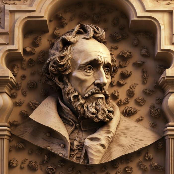 Знаменитости (Felix Mendelssohn Bartholdi 1, 3DFMS_6556) 3D модель для ЧПУ станка