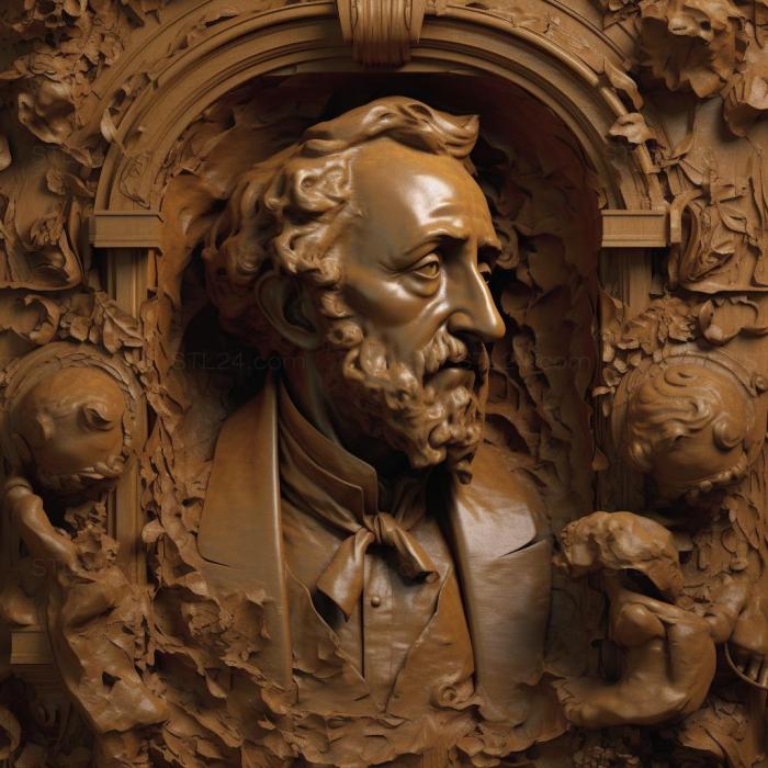 Famous (Felix Mendelssohn Bartholdi 2, 3DFMS_6557) 3D models for cnc